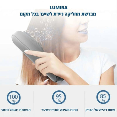 LUMIRA - מברשת מחליקה ניידת לשיער בכל מקום