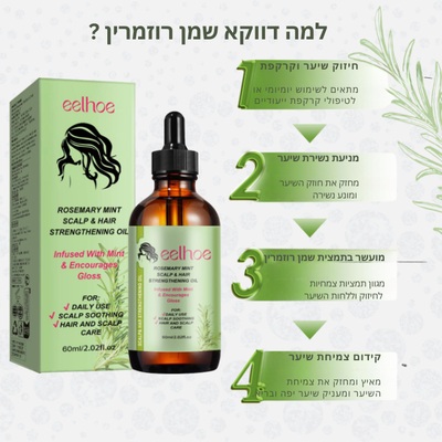 Scalpura™ - מברשת עיסוי מזותרפית חשמלית עם אמפולות לטיפול בנשירה ושיקום השיער