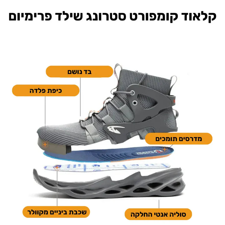 פיור קומפורט פרו-שילד אדג' – נעלי עבודה בטיחותיים