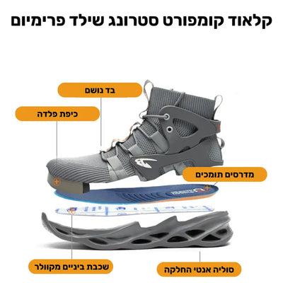 פיור קומפורט פרו-שילד אדג' – נעלי עבודה בטיחותיים