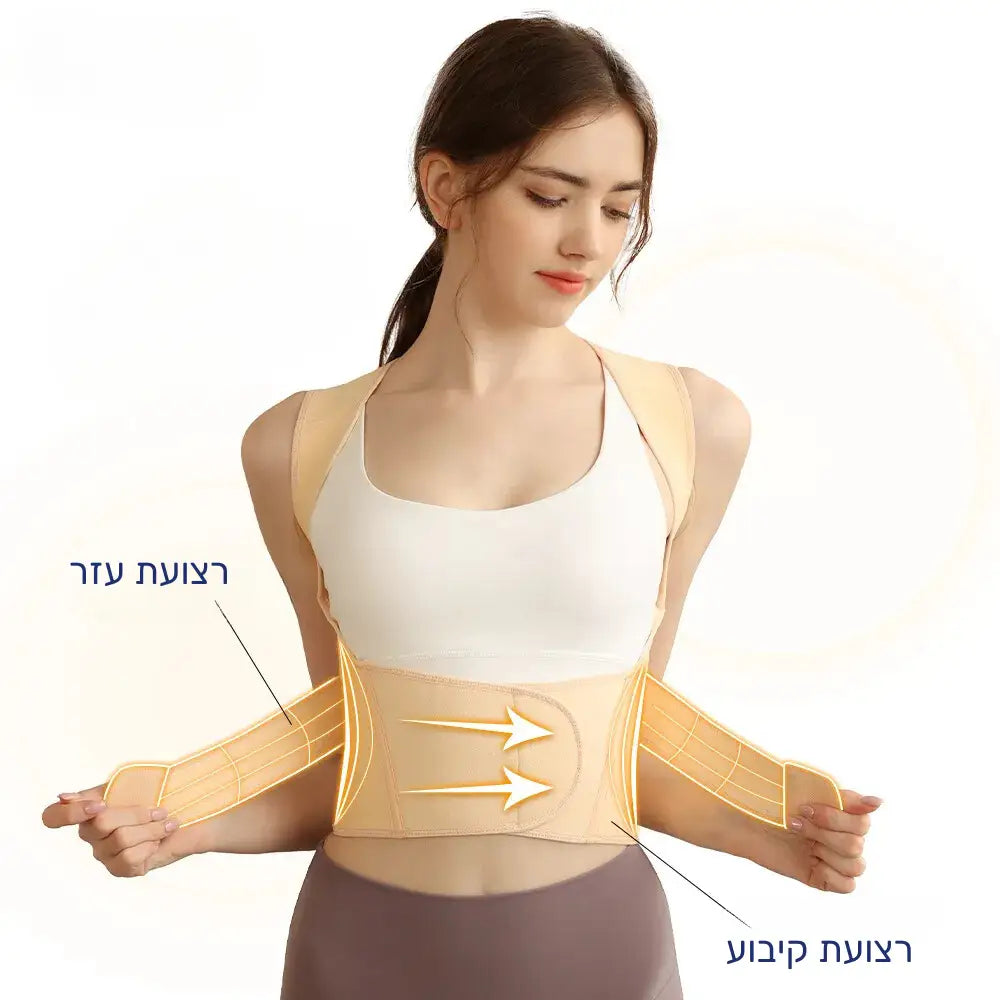 פיור קומפורט בודי אליין – חגורת ייצוב מתקדמת לגב ולכתפיים