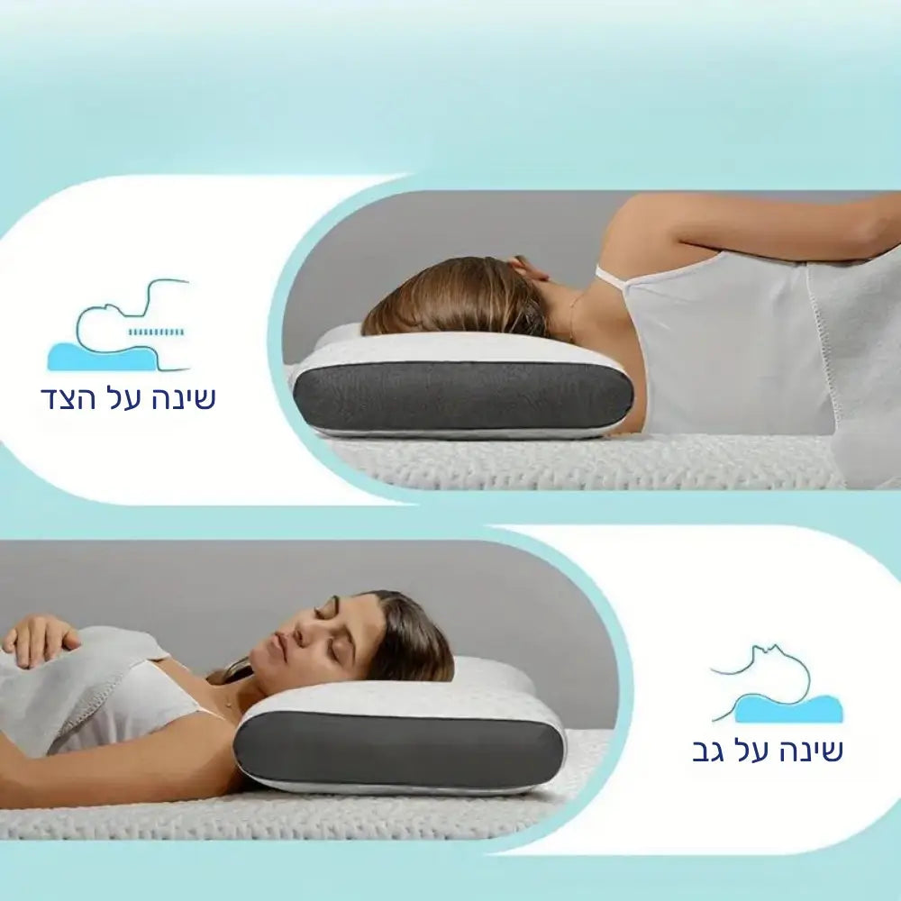 פיור קומפורט סופט בלנס – כרית שינה אורטופדית עם קצף זיכרון תלת־ממדי