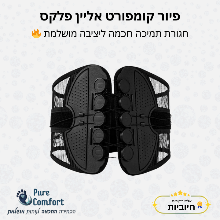 פיור קומפורט אליין פלקס – חגורת תמיכה חכמה ליציבה מושלמת