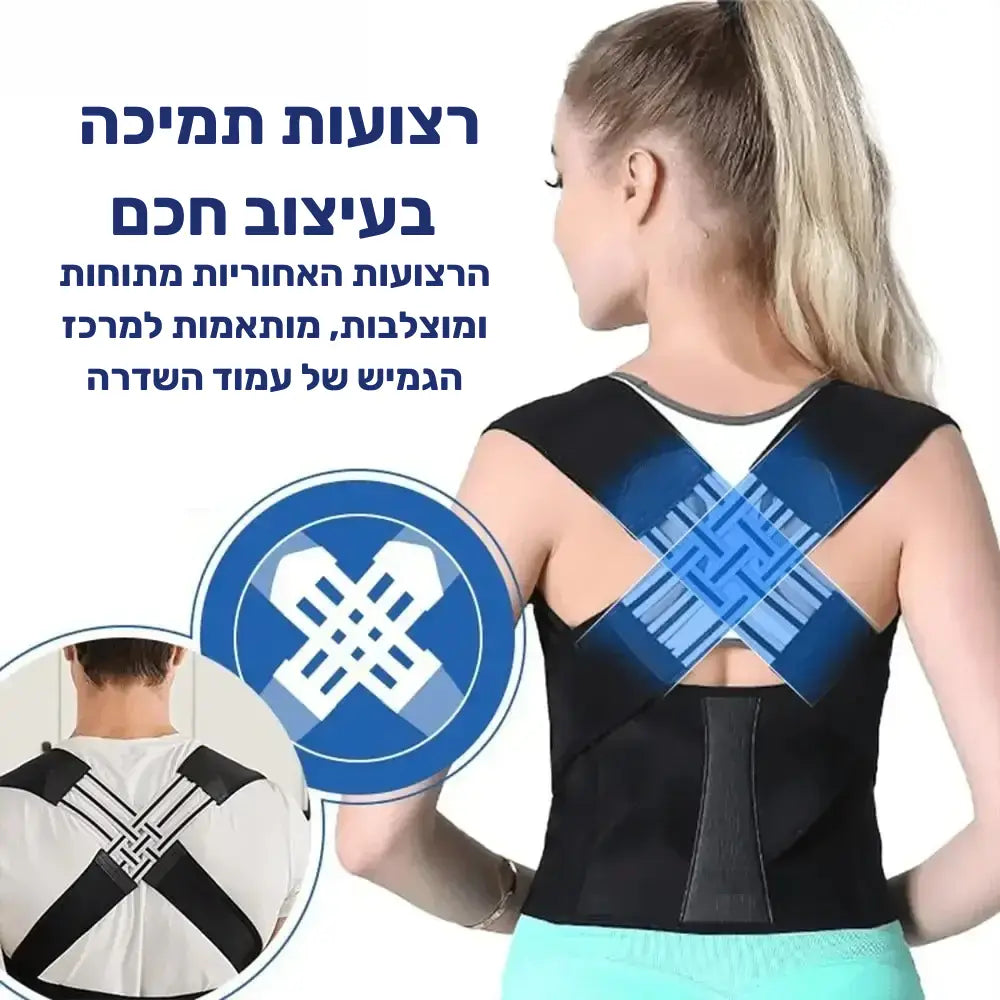 פיור קומפורט בודי אליין – חגורת ייצוב מתקדמת לגב ולכתפיים