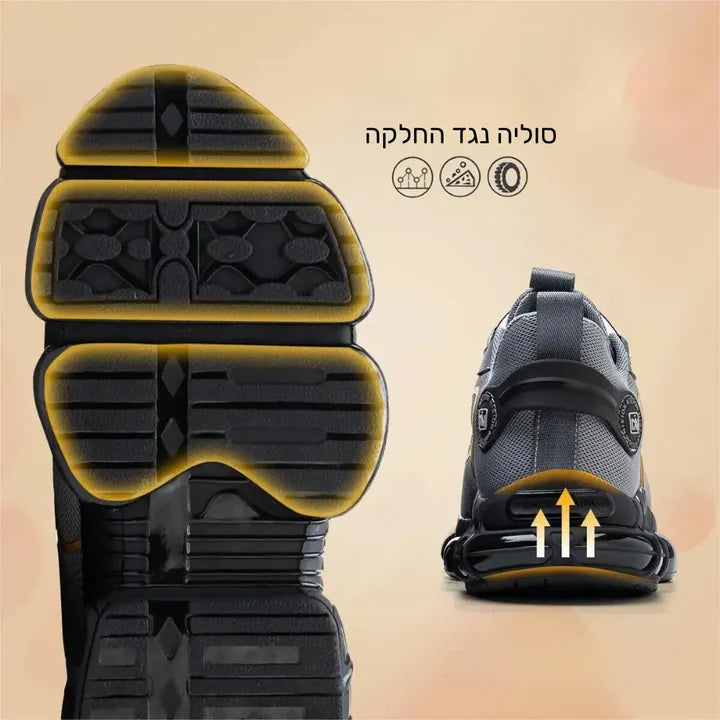 פיור קומפורט טורבו גיר – נעלי בטיחות חזקה עם טכנולוגיית מגן כפול