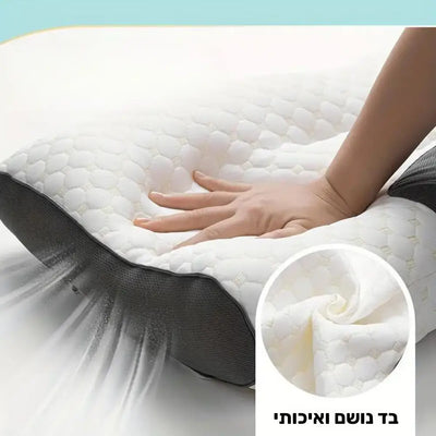 פיור קומפורט סופט בלנס – כרית שינה אורטופדית עם קצף זיכרון תלת־ממדי