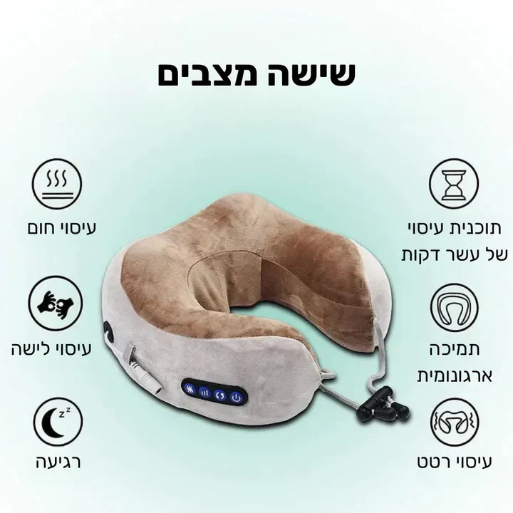 פיור קומפורט רסטיפיל – כרית עיסוי חכמה לצוואר