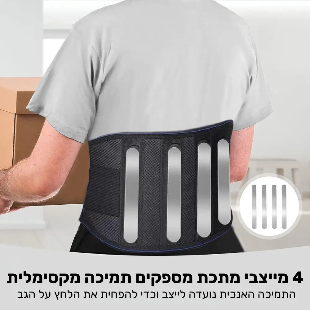 פיור קומפורט הייטראפ – חגורת תמיכה מחממת לגב התחתון