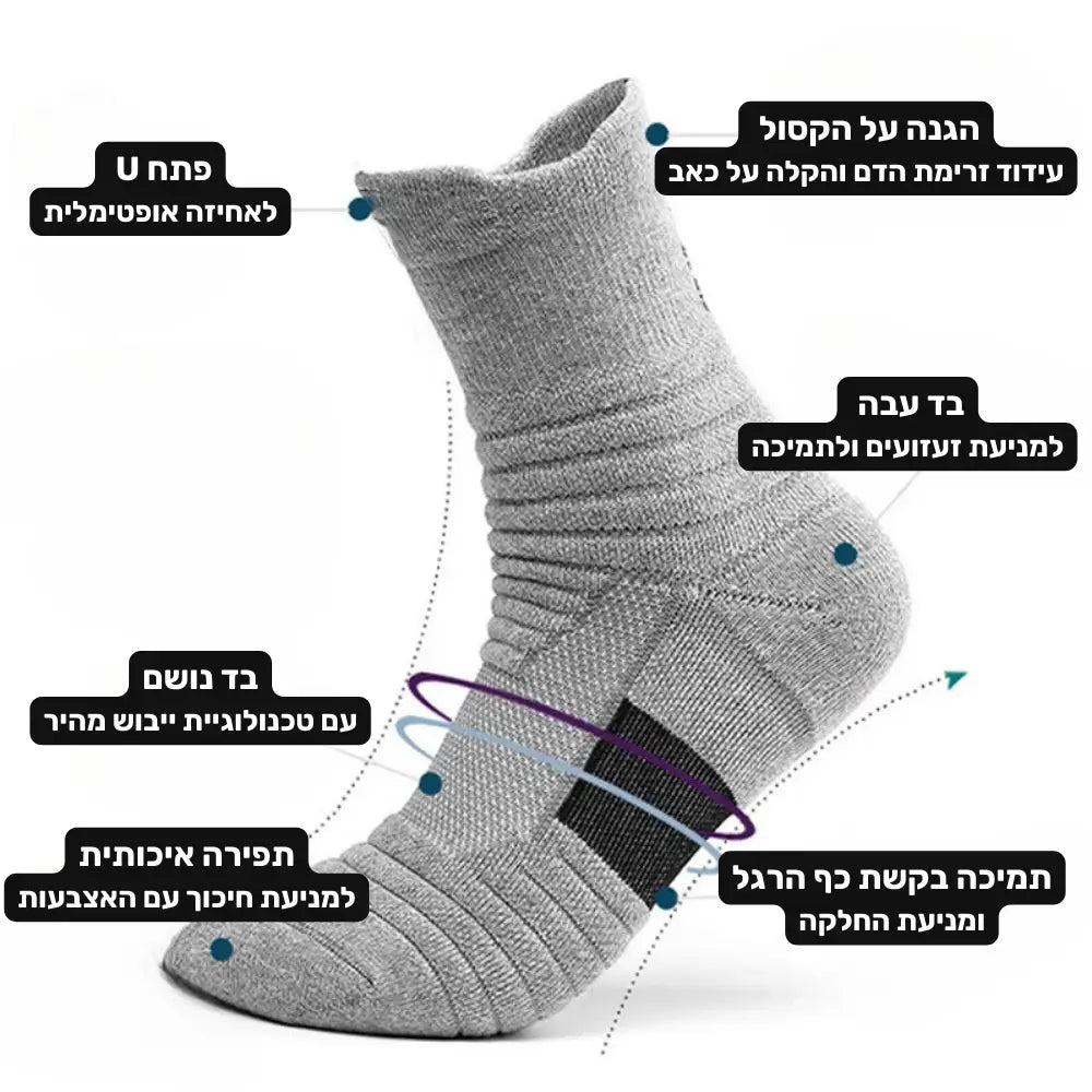 גרביים אורטופדיות לנוחות מקסימלית 👣