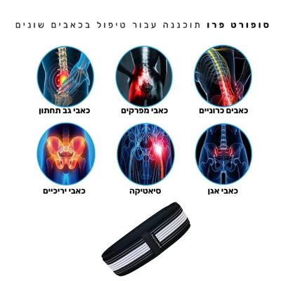 פיור קומפורט באק פרו – חגורת תמיכה מתקדמת לגב התחתון