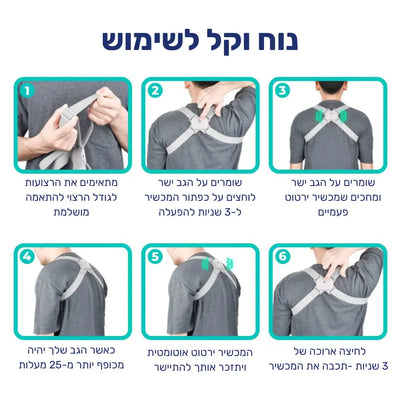 פיור קומפורט פוסטור פרו – חגורת יציבה חכמה
