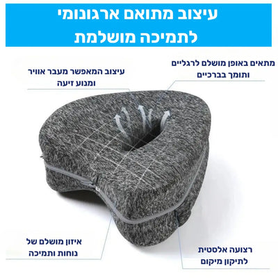 פיור קומפורט נייט בלנס – כרית תמיכה אורטופדית לשינה בריאה ונכונה